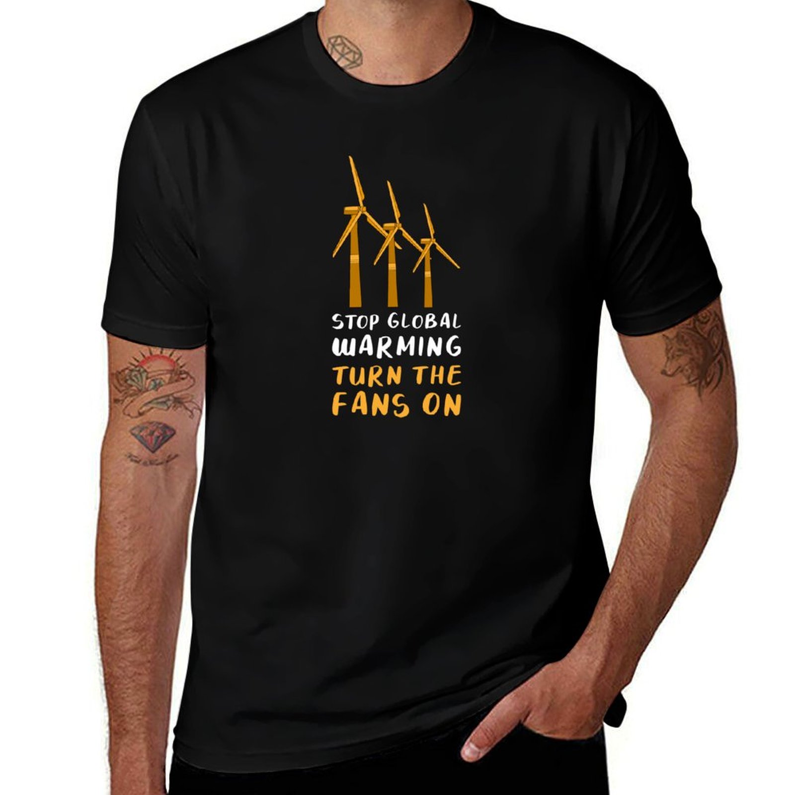 Renewable Energy In China - กังหันลม พลังงานทดแทน พลังงานลม เสื้อยืดของขวัญ เสื้อยืดลำลองฮาโลวีน