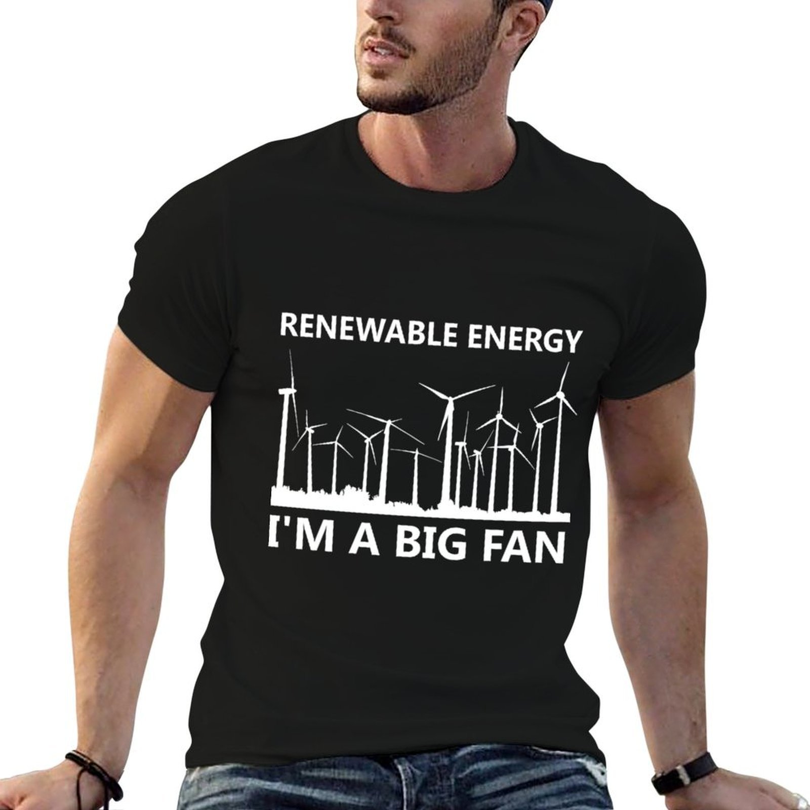 Renewable Energy In China - พลังงานทดแทน ฉันเป็นแฟนกังหันลม ของขวัญวินเทจสุดคลาสสิก เสื้อยืดออกกำลังกายแขนสั้น