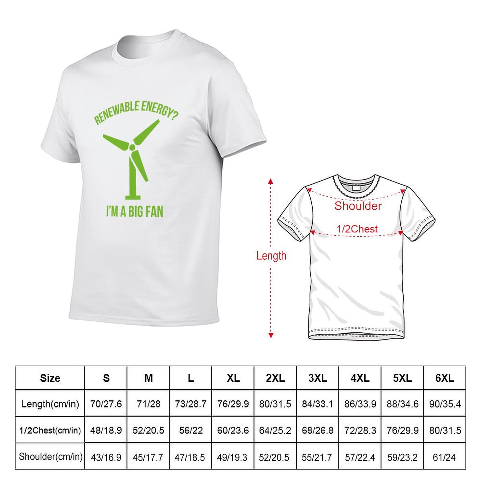 เสื้อยืดพลังงานทดแทนลายพิมพ์คล - Renewable Energy In China บทวิจารณ์และราคา