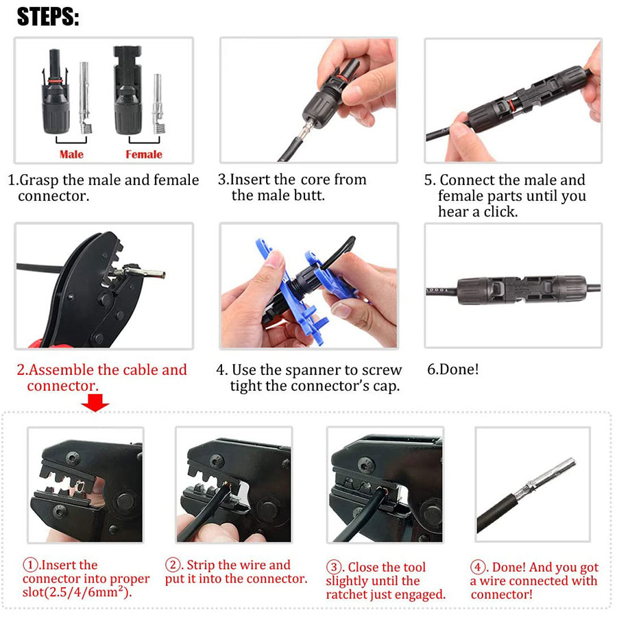 แผงเซลล์แสงอาทิตย์เครื่องมือสำ - Mc4 Crimping Tool บทวิจารณ์และราคา