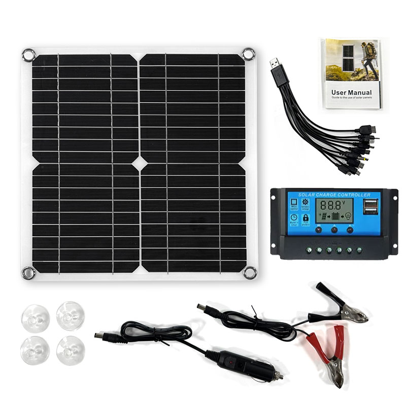 ชุดแผงโซล่า400W 12V 5V DC USB  - Rv Solar Kit 400W บทวิจารณ์และราคา
